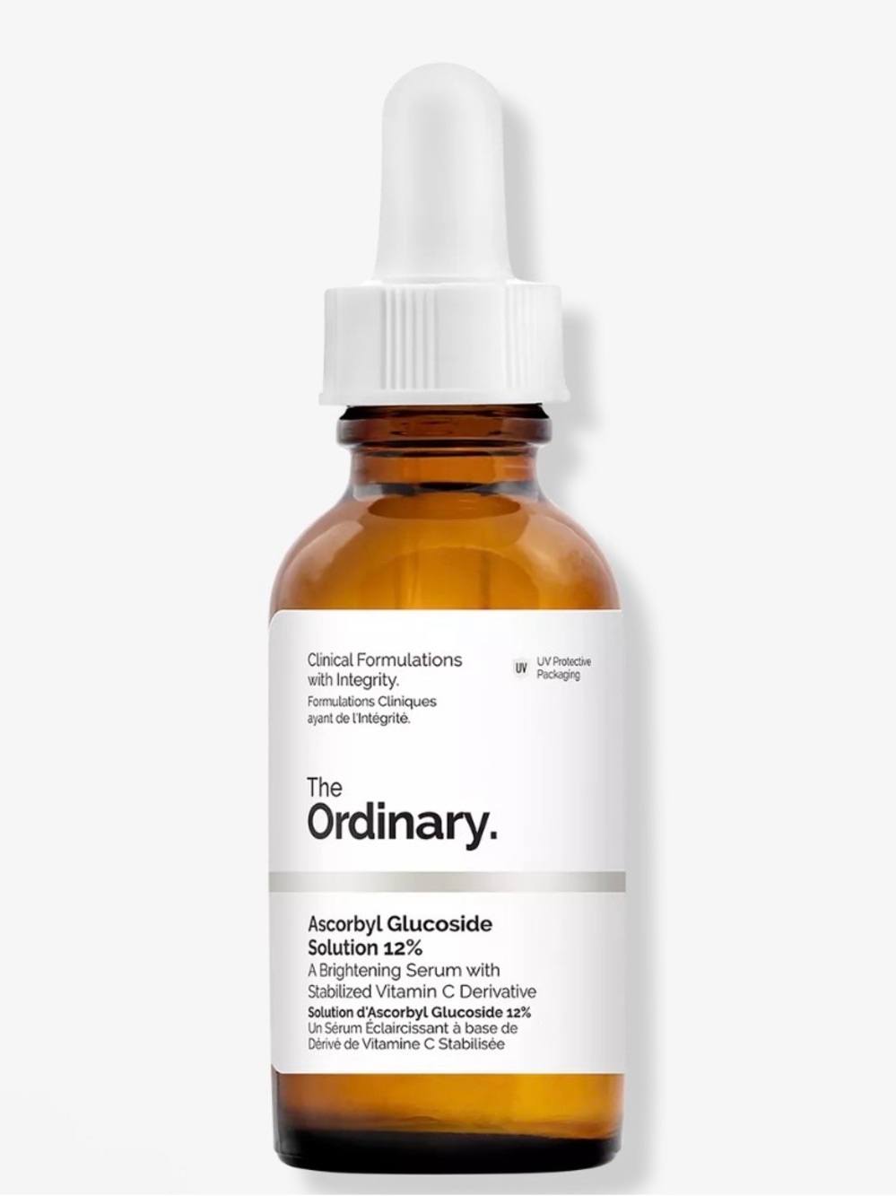 The Ordinary Brightening Serum Bottle - White & Amber